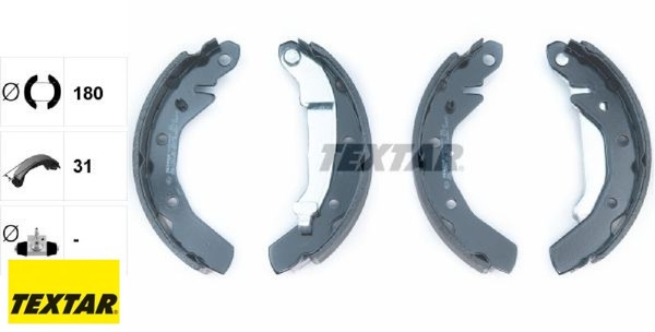 Textar 91054000 Bremsbackensatz 4 Bremsbacken Trommelbremse-image