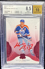 2016-17 The Cup #40 Wayne Gretzky Auto Red #/4 BGS 8.5 AUTO 10