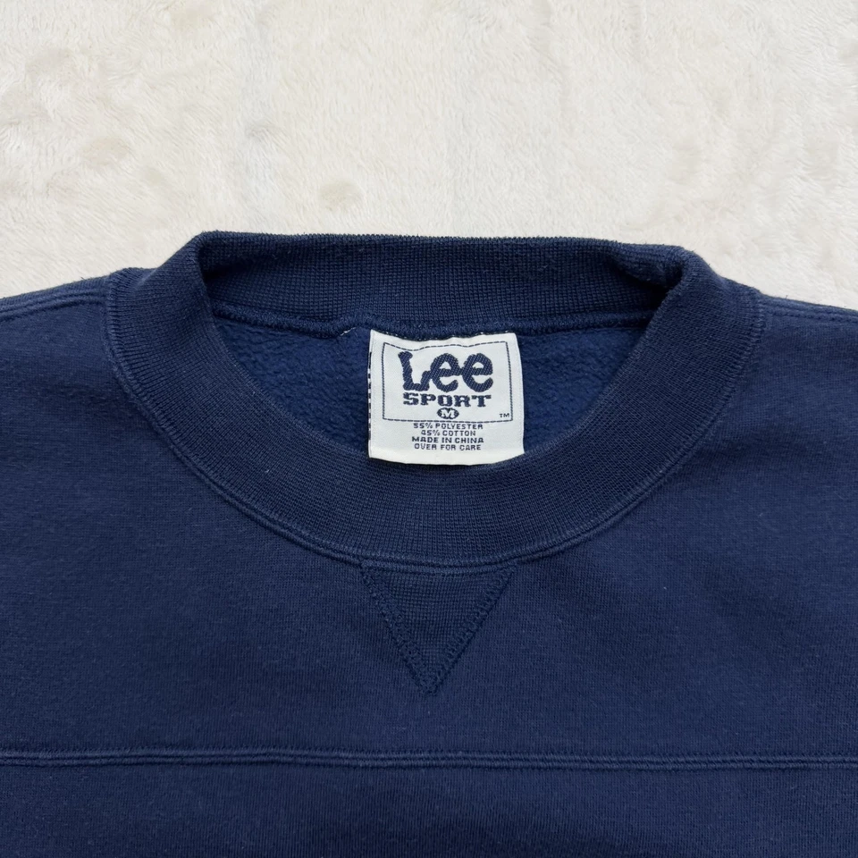 Sudadera LEE St. Louis Rams Para Hombres Azul Medio NFL Fútbol Bordado Cuello Redondo Foto 3 de 4