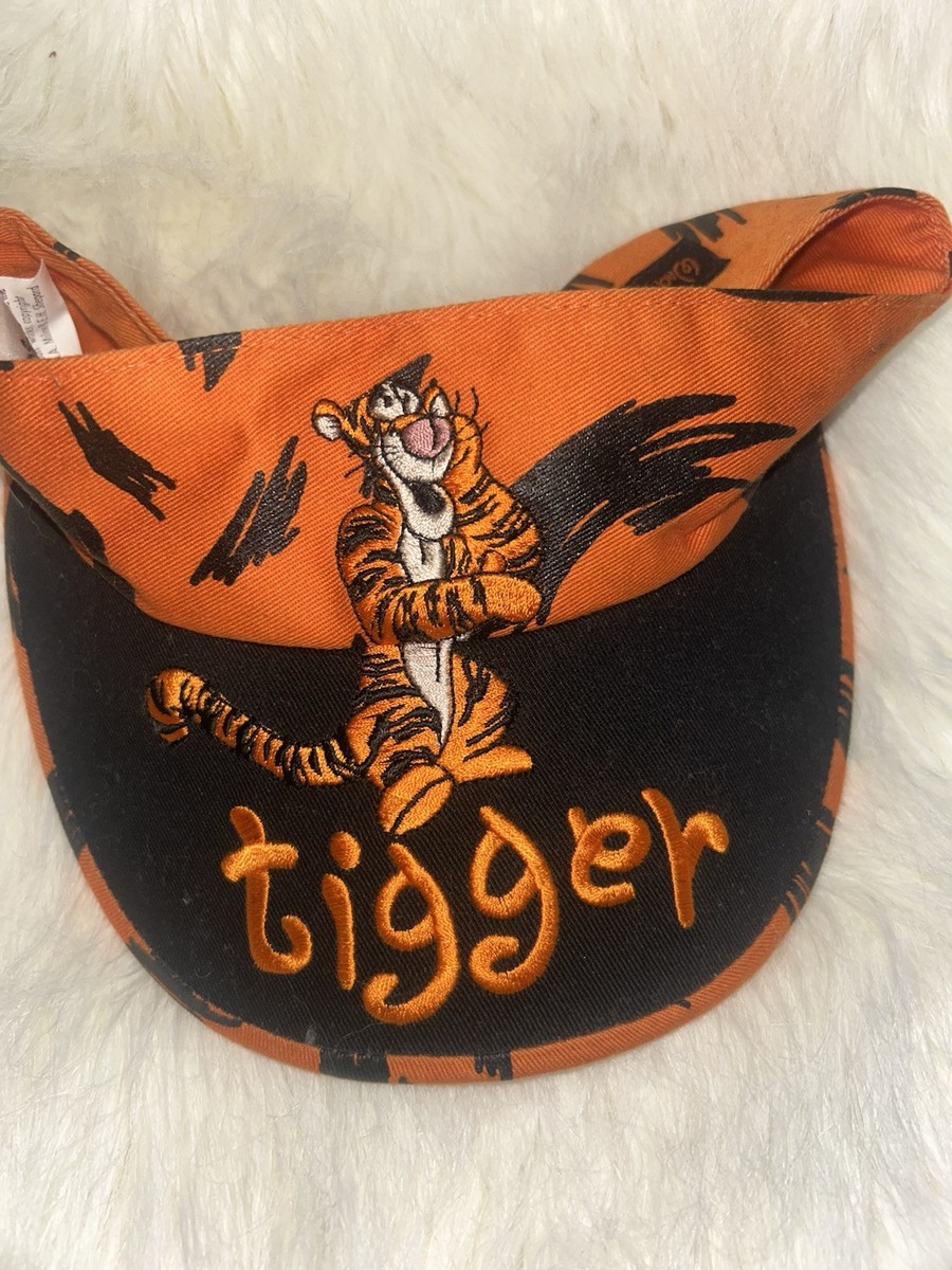 Tigger Pooh vintage golf visor hat cap adult Disney Vintage Youth Tigger Walt Disney World Orange Golf Visor  main image 4