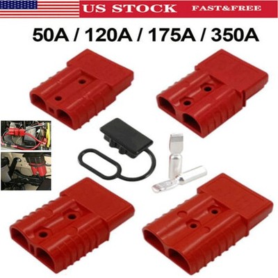 50A 175A 350A Plug Connect Disconnect Winch Trailer Battery Quick Connector Kit/