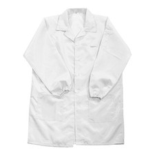 ESD Lab Coat Anti-static Clothing Smock Clothes Full Sleeve White 4XL
