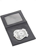 Smiffys Police Badge, Silver in Wallet, Cops & Robbers Fancy Dress, Cops and