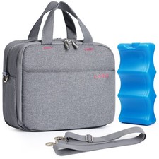 Breastmilk Cooler Bag Ice Pack Fits 4 Baby Bottles Nursing Mom Daycare