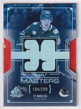 2025-26 SP Game Used NHL Masters Ty Mueller 104/299 Vancouver Canucks #NM-63