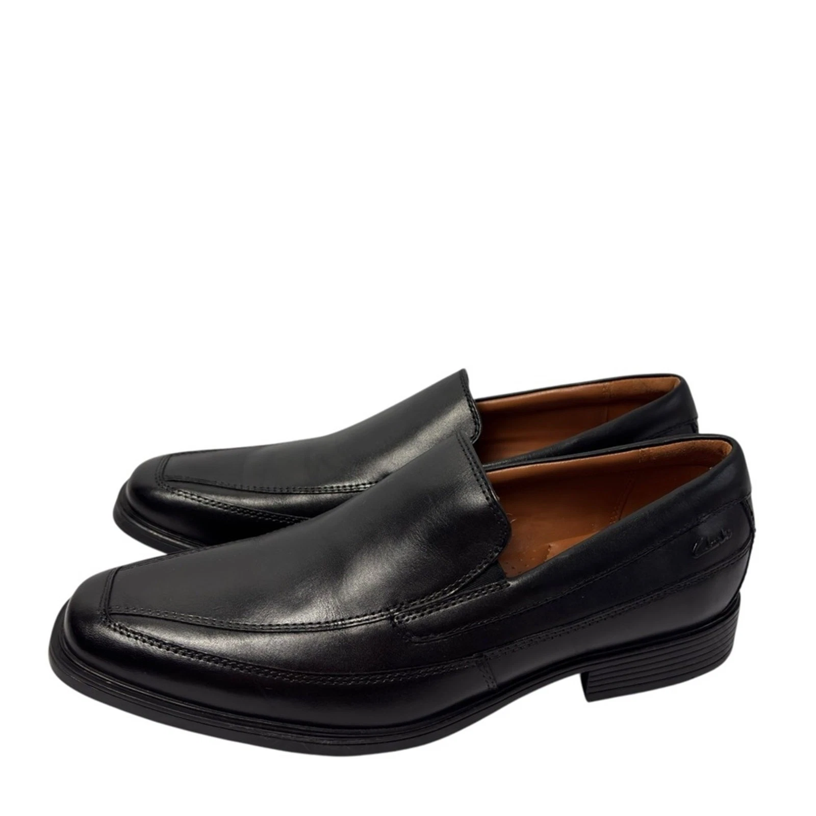 CLARKS MOCASSINI CLARK'S COLLECTION UOMO PELLE NERO TAGLIA 8 5 NUOVI SENZA SCATOLA