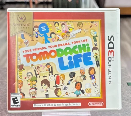Tomodachi Life 2014 Nintendo 3DS Selects Video Game Complete w/ Case & Insert