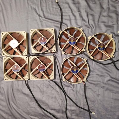 Noctua Fan bundle- lot of 7 fans- NF-P12 x4 and NF-P14 x3