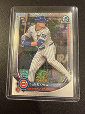 Topps 2025 Bowman Chrome Mega Box Mojo Refractor Matt Shaw #46 Cubs Baseball