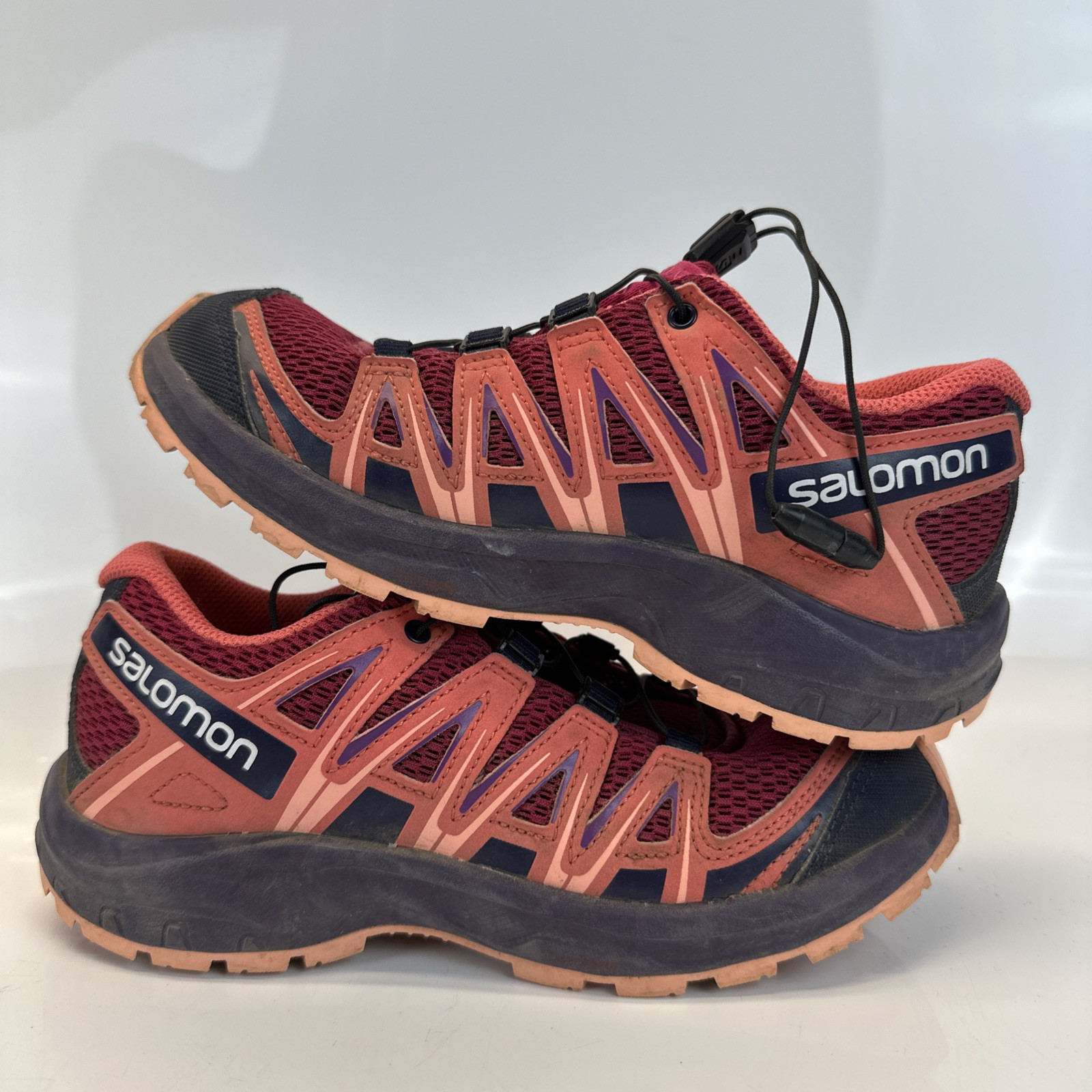 Scarpe da trail running Salomon XA Pro 3D J da donna taglia 3 US rosa viola