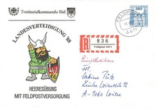 155414) Feldpost Bundeswehr Privat-GSU Heeresübung 1988, Einschreiben