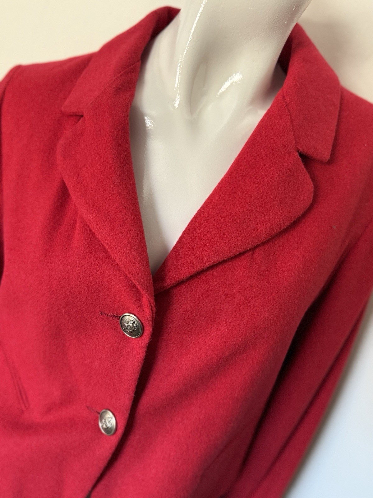 Cristina Red Collared Button Blazer Jacket Women’… - image 5