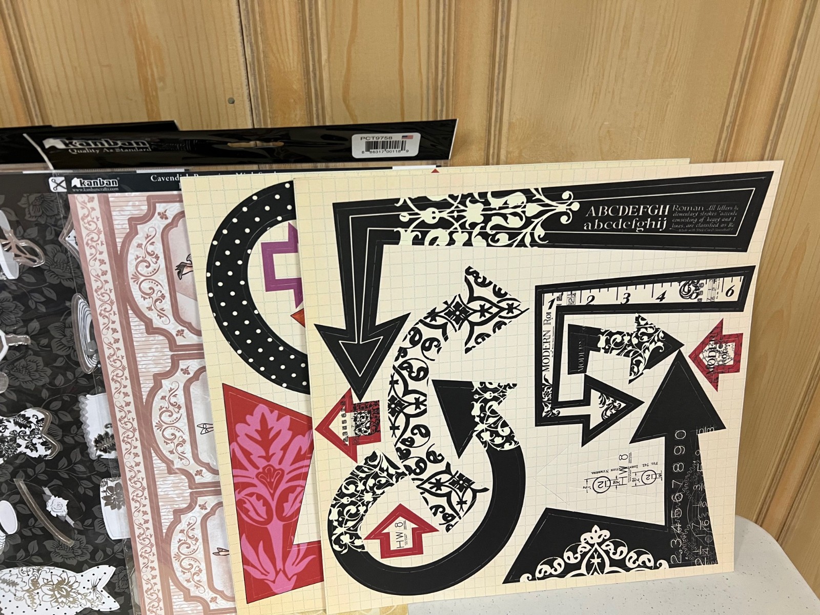 Fashion & Bling Scrapbook Crafting Kit - Paper, Ribbon, Embellishment, Stickers