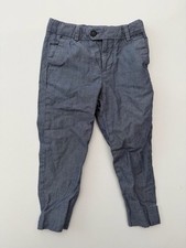 H M Boys Blue Cotton Chino Pants Size US 3-4Y