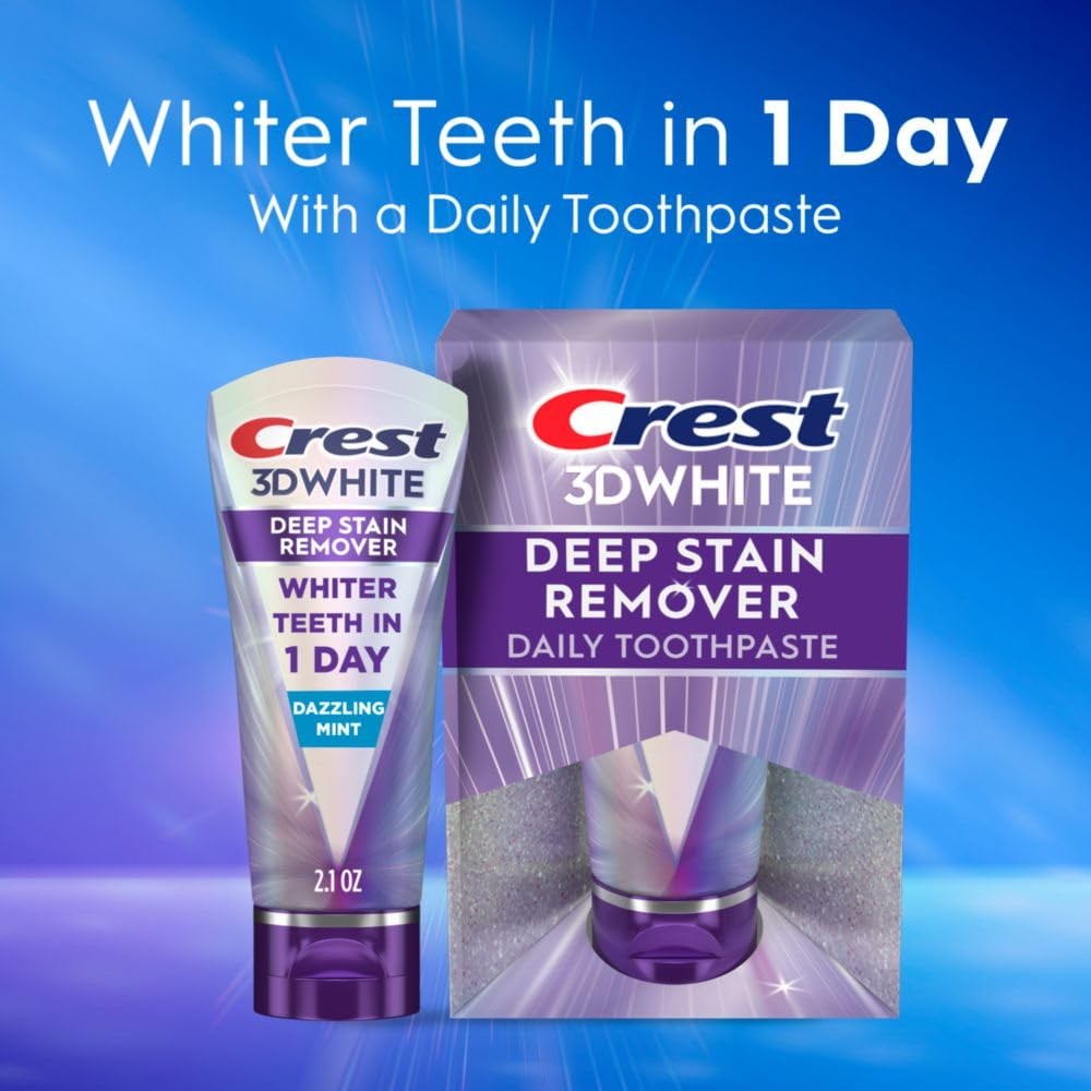 Crest 3D White Brilliance Deep Stain Remover Toothpaste 2.1 Ounce Fast Acting