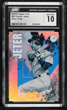 2019 Topps Fire Blue Chip Derek Jeter #62 CGC 10 Gem Mint HOF p1b