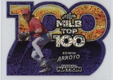 2025 Leaf Baseball Nation MiLB Top 100 Purple Sparkles 1/1 Edwin Arroyo rw6