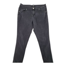 DAZL Women’s Skinny Jeans Black Stretch Denim Mid Rise Size 16