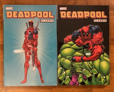 DEADPOOL CLASSIC TP VOL 1 & 2 MARVEL COMICS LIEFELD 1ST PRINTS
