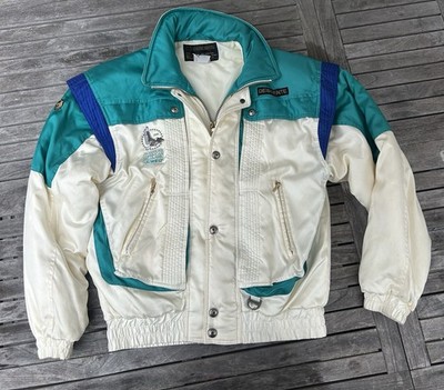 VTG 90s Descente Satin Ski Puffer Jacket Men s M Vail Beaver Creek Ski Classic