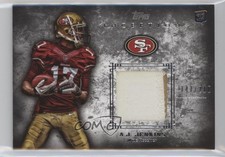 2012 Topps Inception Rookie Patch Relics 141/210 AJ Jenkins #RP-AJJ Patch 1k5