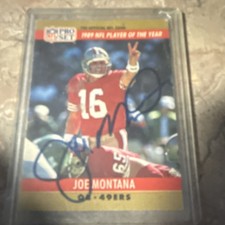 Leaf 2022 Pro Set Sports Joe Montana #PSA-JM1 Autographed San Francisco 49ers