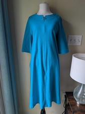 Vanity Fair Vintage House Dress Robe Half Zip Grannycore Cottagecore