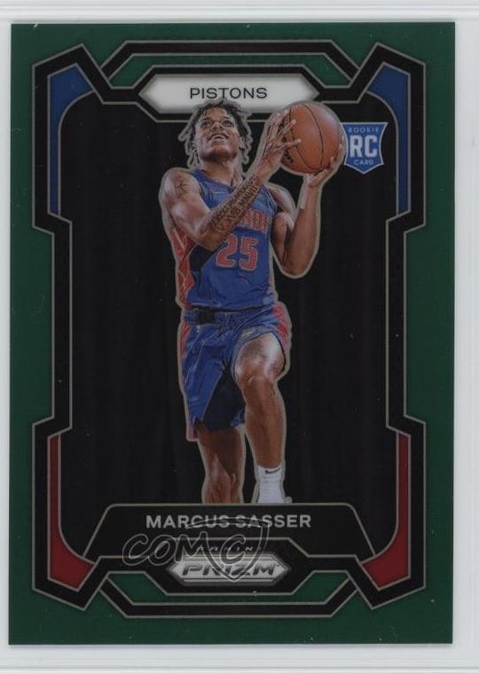 2023-24 Panini Prizm Green Prizm Marcus Sasser #174 1k9t