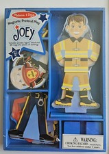 Melissa Doug Joey Magnetic Dress Up Wooden Dolls Pretend Play Set NEW Sealed