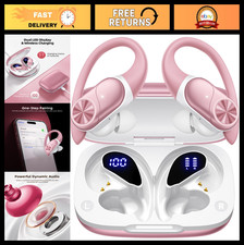 Wireless Bluetooth Earbuds, 80hrs Playtime, IPX7 Waterproof, Deep Bass, Sport Ea