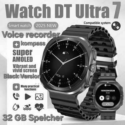 Smartwatch UHR DT Ultra 7 _32 GB Speicher  HD Sapphire Screen