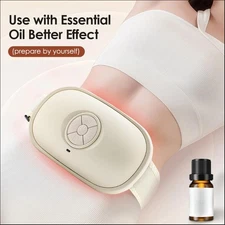 Dual Massage Abdominal Massager with Heat for Flatulence and Period Cramps NEW