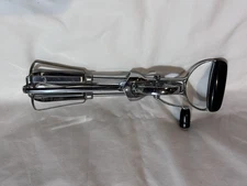 Vintage Stainless Steel Manual Hand Mixer/Egg Beater Black Handle 