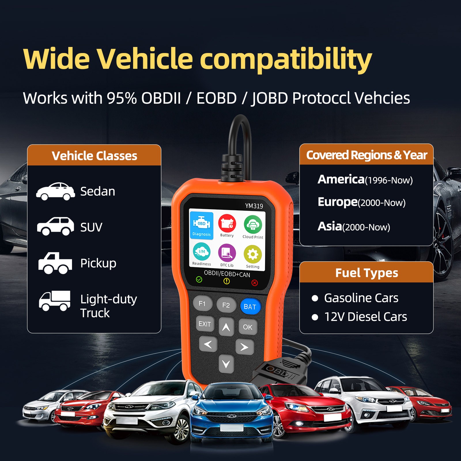 Car Key Programmer Tool For INFINITI Chip Pin Reader Coding OBD2 Diagnostic