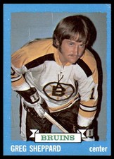 1973-74 TOPPS GREGG SHEPPARD BOSTON BRUINS #8 EXMT-NM