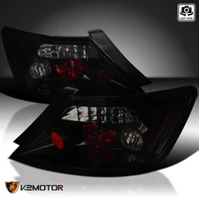 Black/Smoke Fits 2006-2011 Honda Civic 2Dr Coupe Tail Lights Brake Lamps Pair