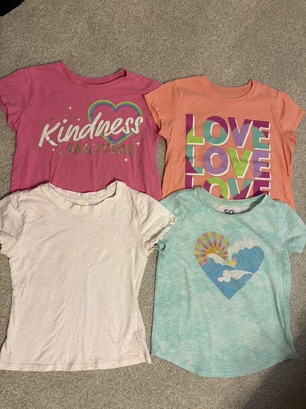 Lot of 4 Girls Size 7/8 Shirts