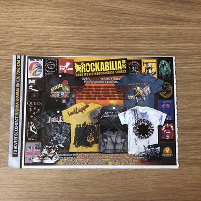 MUSIC47 MAGAZIN WERBUNG 5X8 ROCKABILIA MERCH: GUNS N ROSES