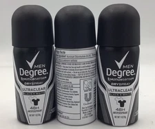 3 X Degree motion sense dry spray ultraclear black+white antiperspirant 1oz 48hr