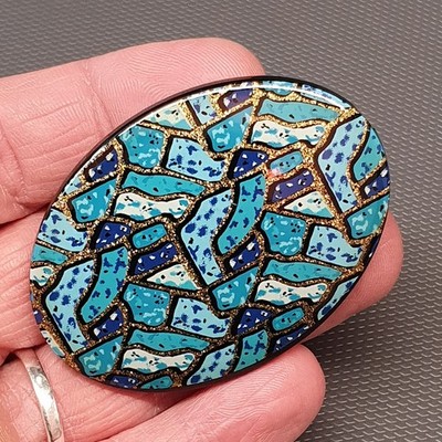 SCHMUCK - Schöne Vintage Brosche Lea Stein? #32