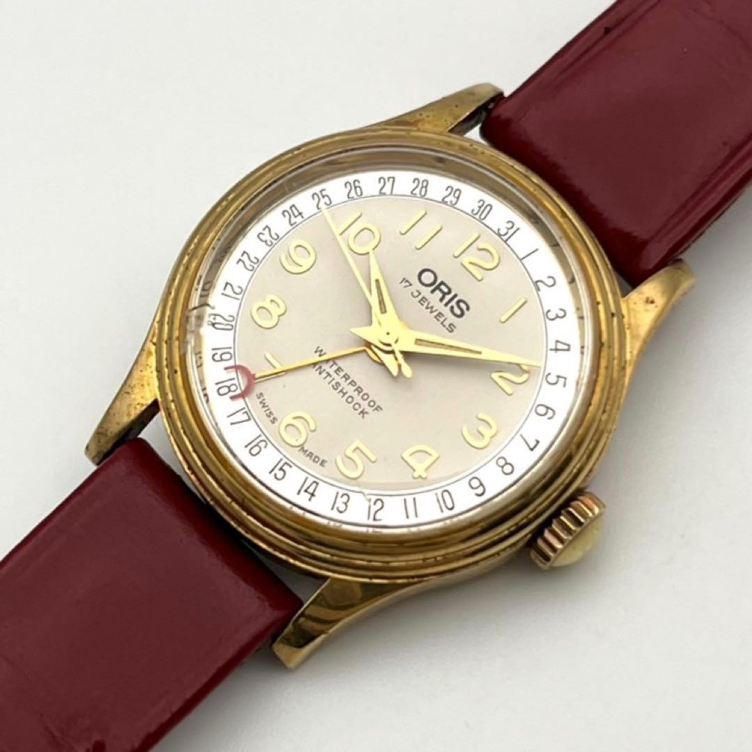 Oris Pointer Date Hand-winding Watch 30m Mens Gol… - image 4