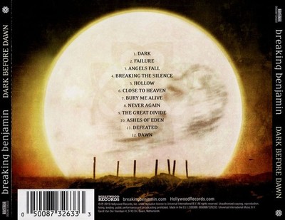 BREAKING BENJAMIN - DARK BEFORE DAWN NEW CD