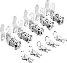 Cam Locks Cabinet Locks Keyed Alike,1-1/8Inch Cylinder Fits on 0.9Inch Max Panel