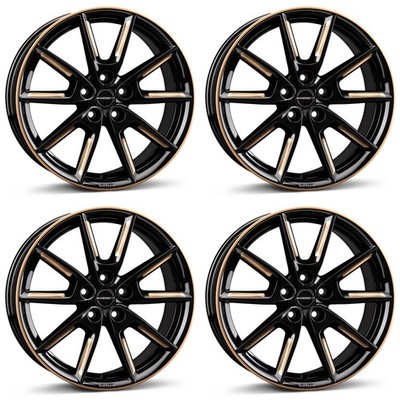 4 Borbet Wheels LX19 8.0x19 ET45 5x108 SWGOLD for Volvo C30 C70 EX30 S40 S60 S80