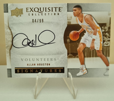 2012-13 Exquisite Collection Signatures #S-AL Allan Houston AU SER 04/99