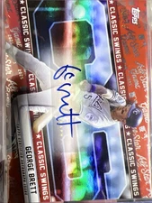 George Brett 2025 Topps Baseball All Star Game Classic Swings Orange Auto 19/25
