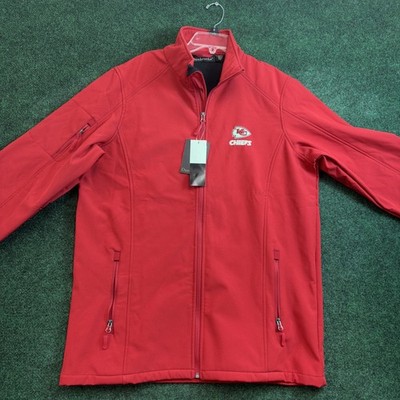 Men Big & Tall Large KANSAS CITY CHIEFS Sonoma Soft shell Full Zipper Jacket New