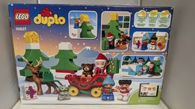 LEGO&reg; DUPLO&reg; 10837 Santa's Winter Holiday NEW in Box! Santa Sled and Reindeer!