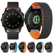 Quickfit Silicone Magnetic Strap Band For Garmin Watch 22mm/26mm Fenix 8 7X 6