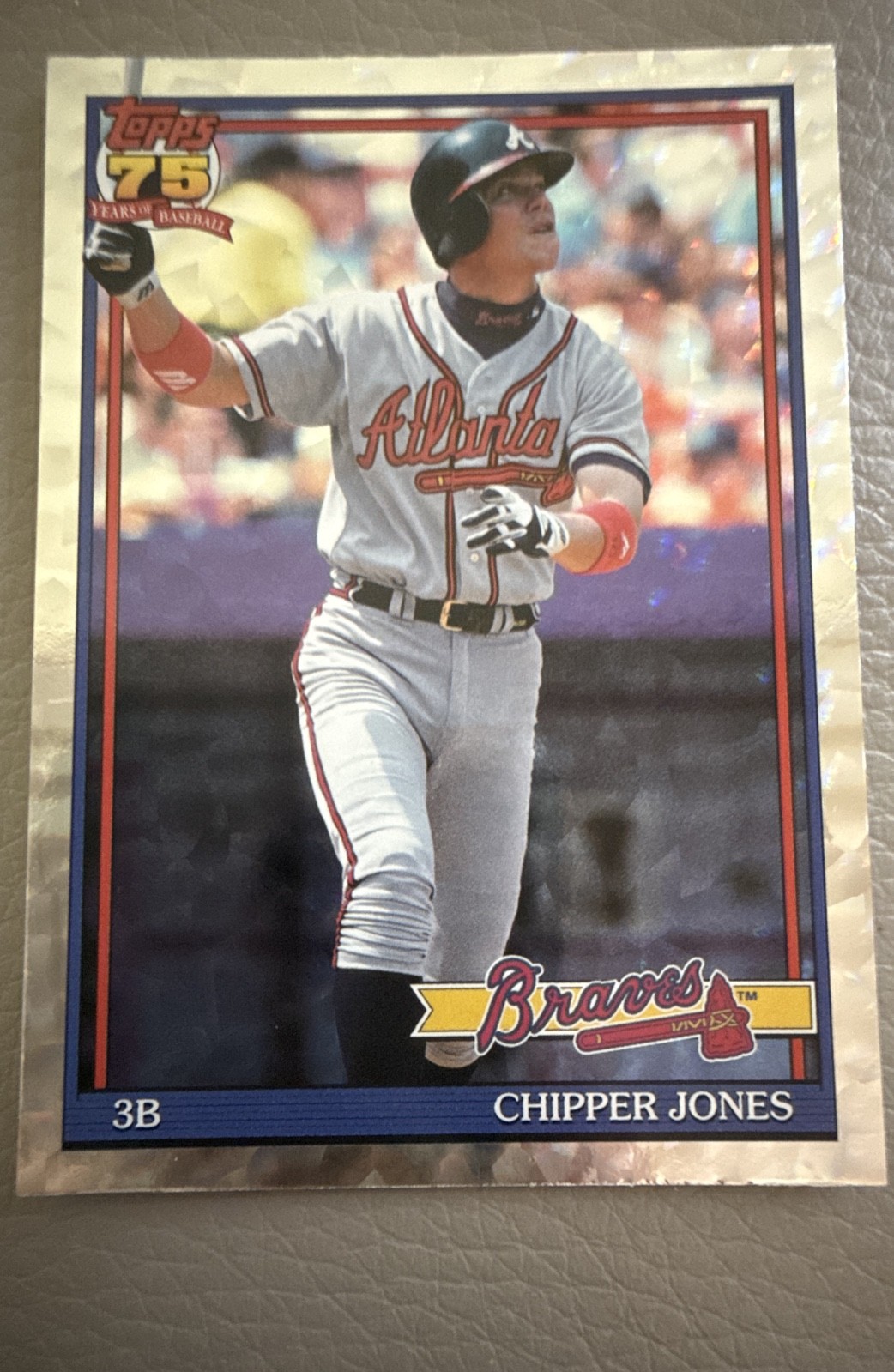 2026 Topps Series 1 - 1991 Topps Baseball Chipper Jones #T91-13 Crackle...